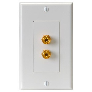 Main product image for Audtek WP-2B Wallplate Double Banana/Binding Post 261-352